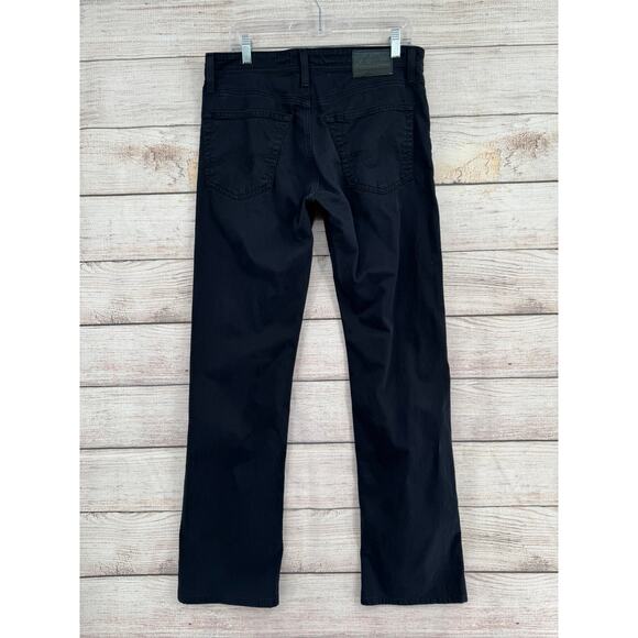 AG Adriano Goldschmied Protege Straight Leg Jeans Mens 33x34 Black Stretch - Picture 2 of 13